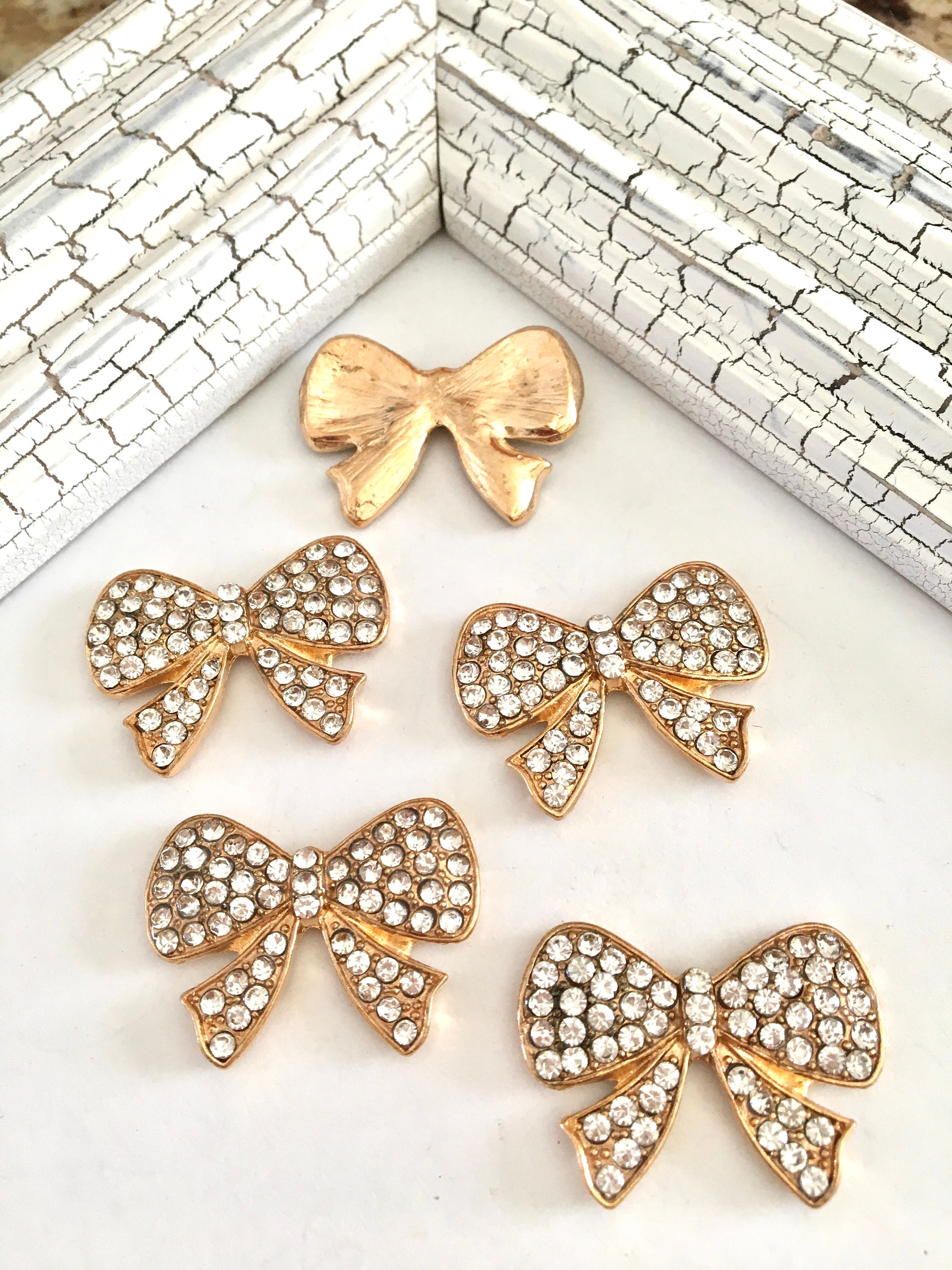 5 piezas arcos de metal bowknot moño de metal moño de Etsy