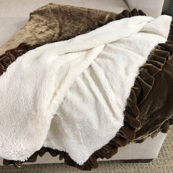Velvet Throw Blanket Etsy