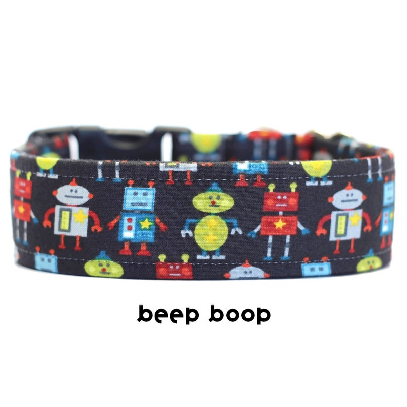 Robot Dog Collar Robot Collar Boy Dog Collar Science Dog Etsy