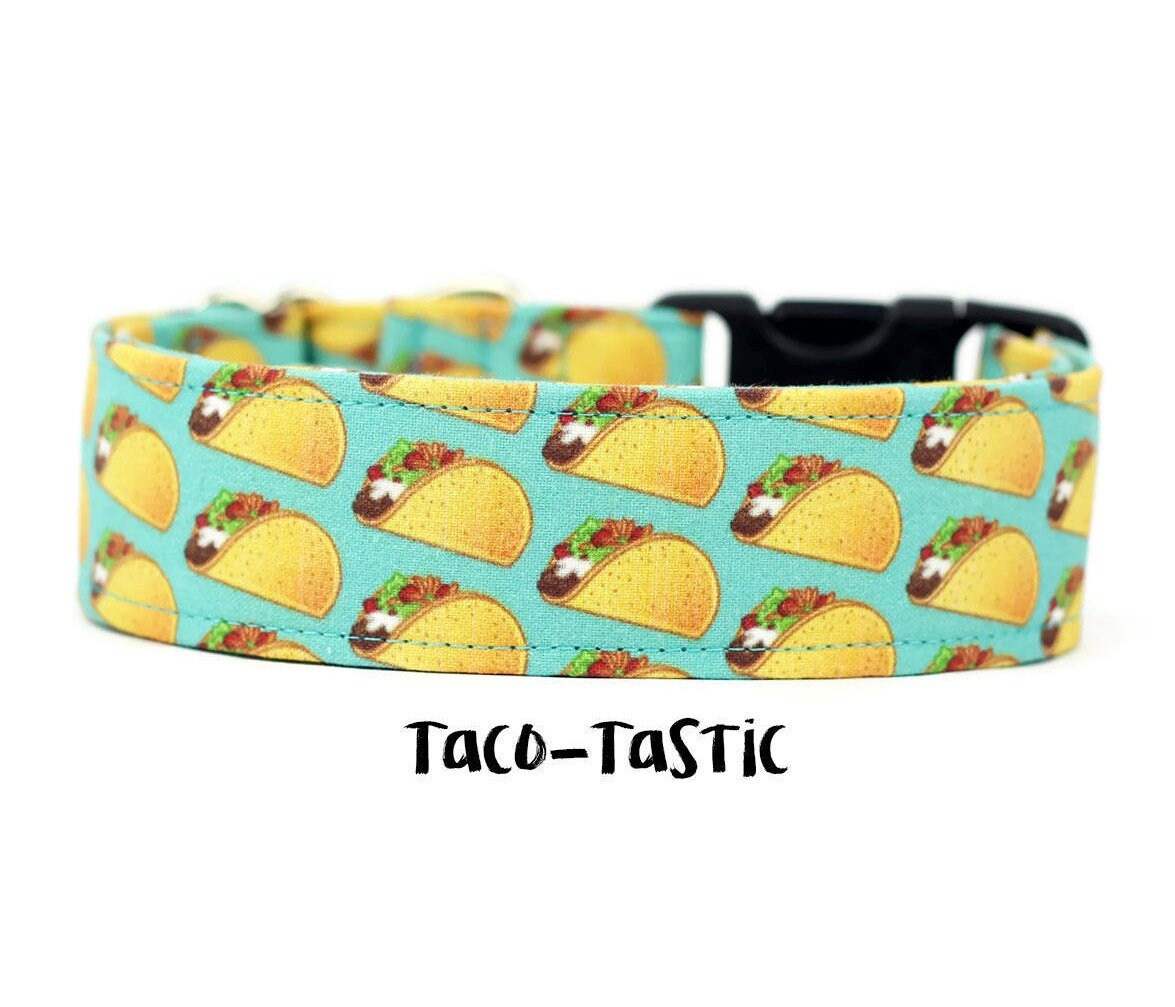 Boy Dog Collar Girl Dog Collar Taco Dog Collar Food Dog Etsy