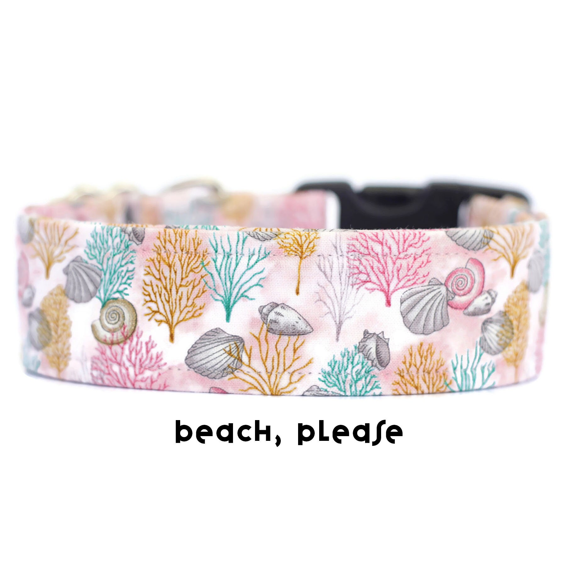 Beach Dog Collar Shells Dog Collar Pink Beach Dog Collar Etsy