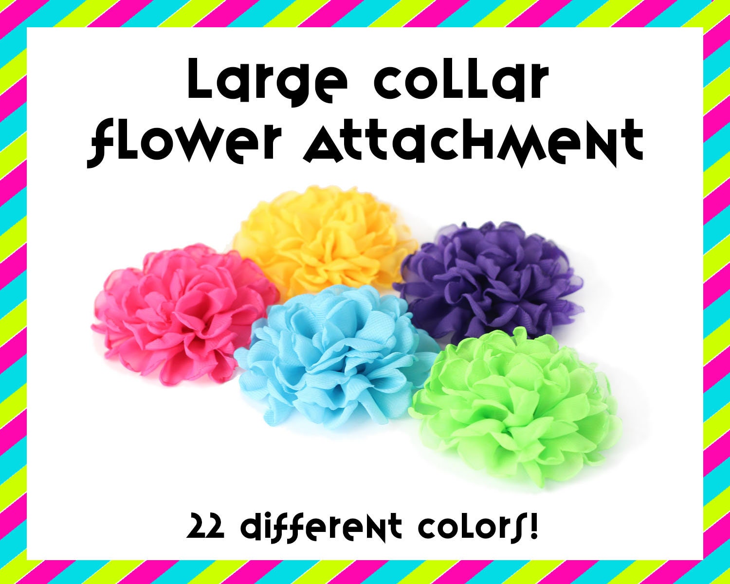 dog collar flower attachment