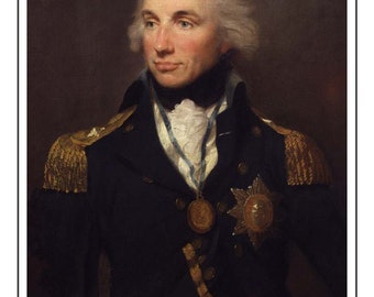 FAST DELIVERY MADE IN USA ADMIRAL LORD NELSON Miniature Dollhouse Picture