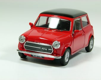 Personalised plates classic Mini Cooper model toy car 10cm