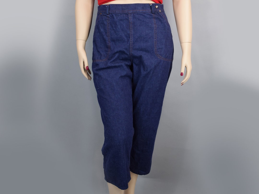 HER Denim and Lace Petal Pushers