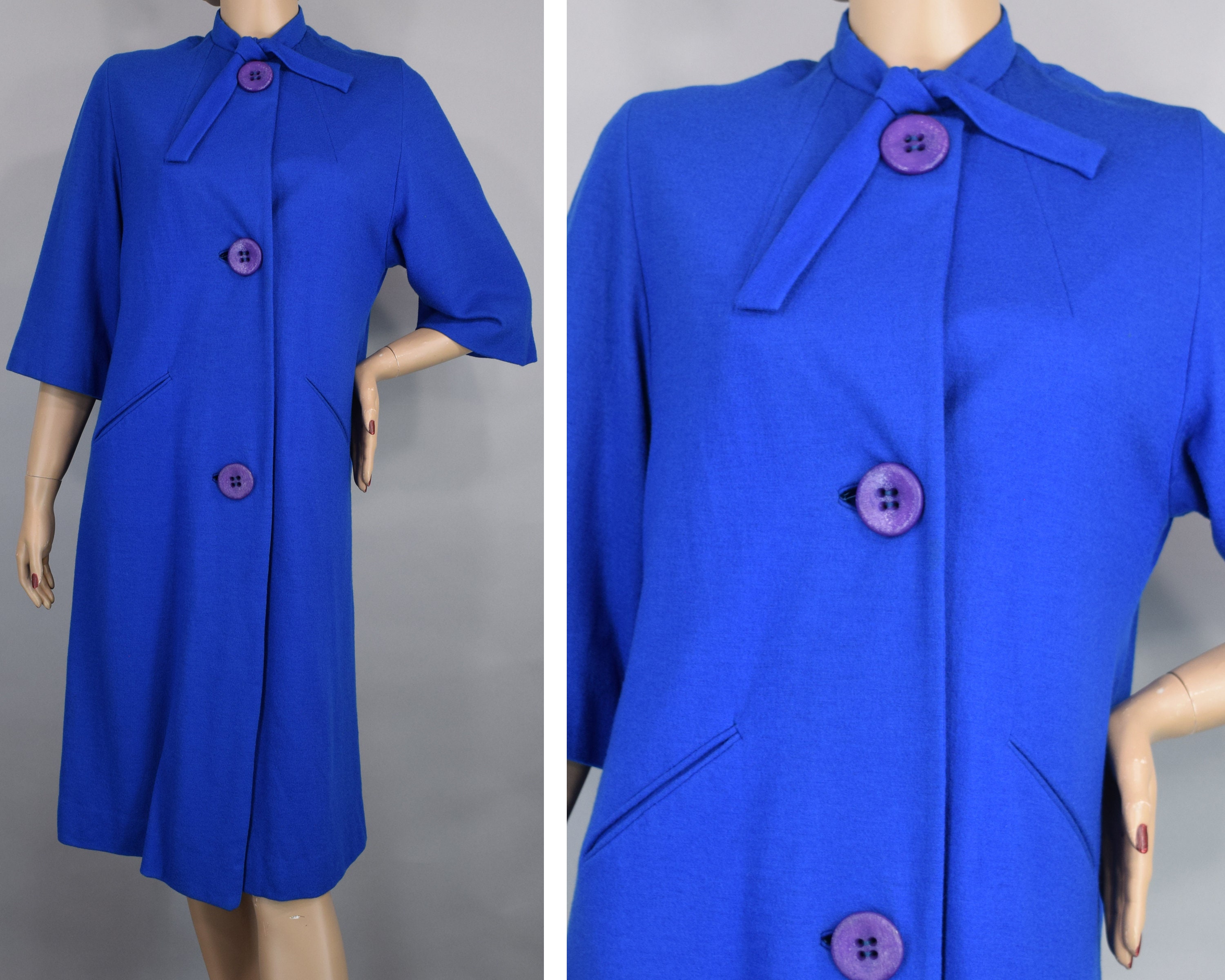 royal blue duster coat
