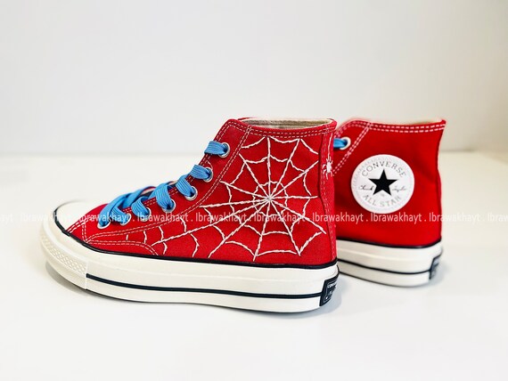 spiderman converse shoes