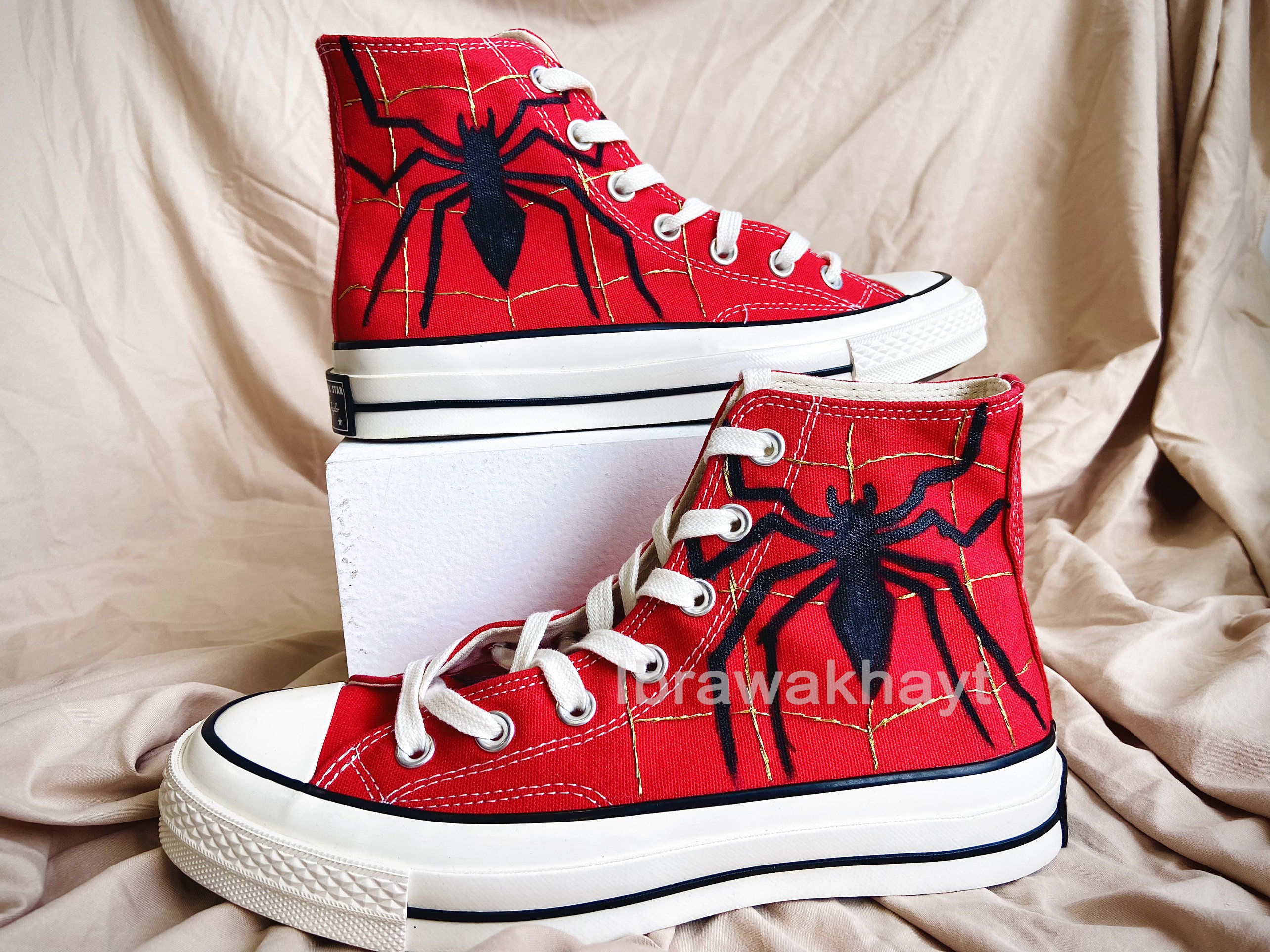 Spiderman converse shop high tops