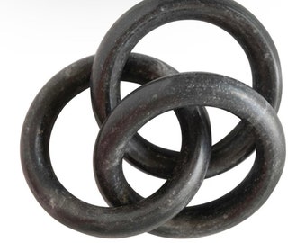 Black Marble Chain Link, coffee table decor, Home Decor