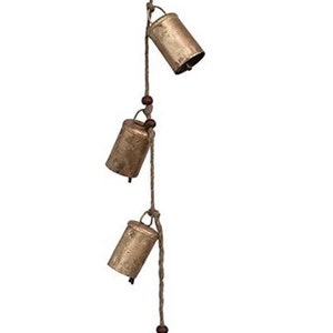 Hanging Metal Bells, Christmas Decor