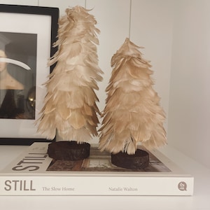 Neutral Feather Tree Large, Christmas Decor