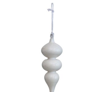 White Finial Ornament