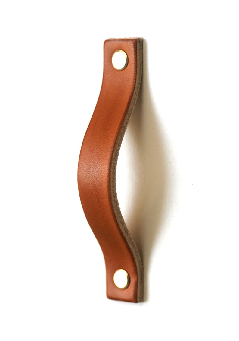 leather pulls Leather drawer handles 128mm leather drawer pulls