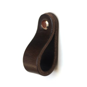 Leather furniture handles, leather drawer pulls, knobs, leather cabinet handle, pull, colors, hardware image 6