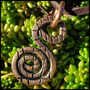 Fluid Freeform Charm Pendant in Rustic Cold Forge in Copper. Survivor Crewmate. Viking Talisman. Bohemian Wanderlust Zen Amulet