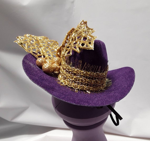 Country Western Cowboy Hat Purple 