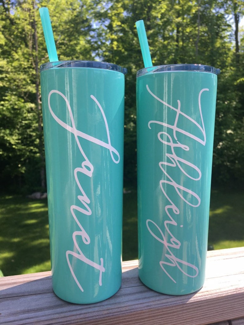 20oz Tall Bridemaid Tumbler Bridal Party Tumblers Etsy
