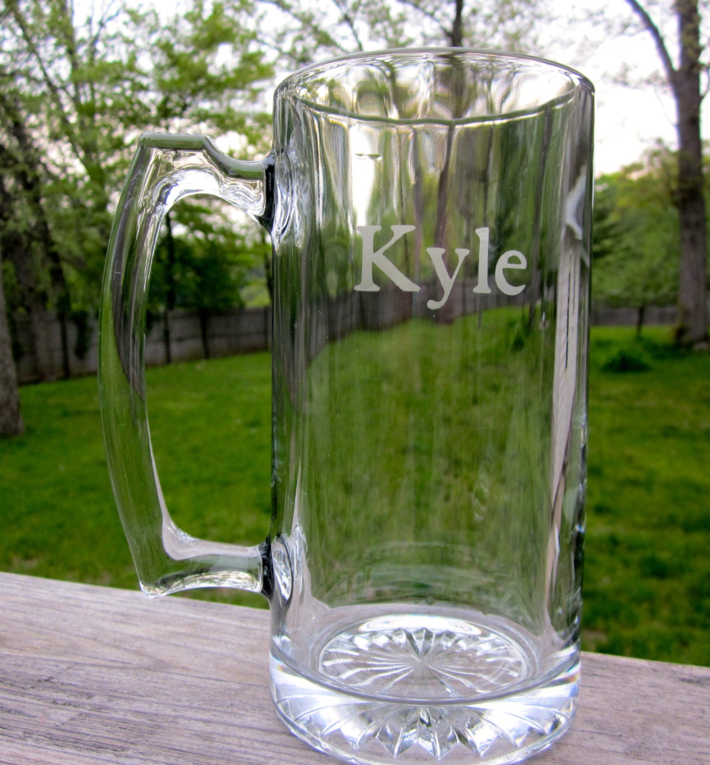 Personalized Etched Beer Mug Groomsman Beer Stein Great Etsy