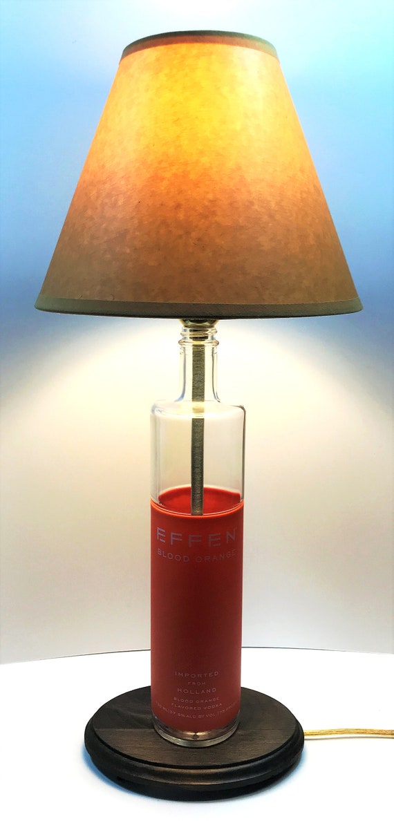 TITO/'S VODKA Large 1.75L Liquor Bottle TABLE LAMP Light /& Wood Base Bar Lounge