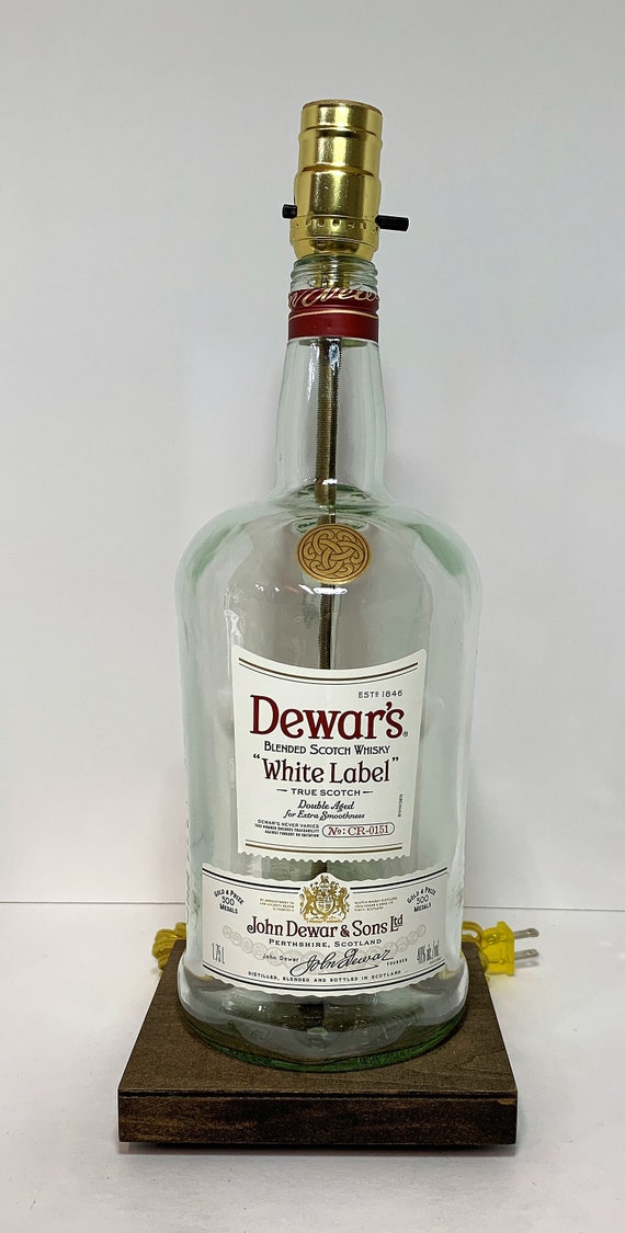 Dewars White Label Scotch Whiskey Large 1.75L Liquor Bottle TABLE