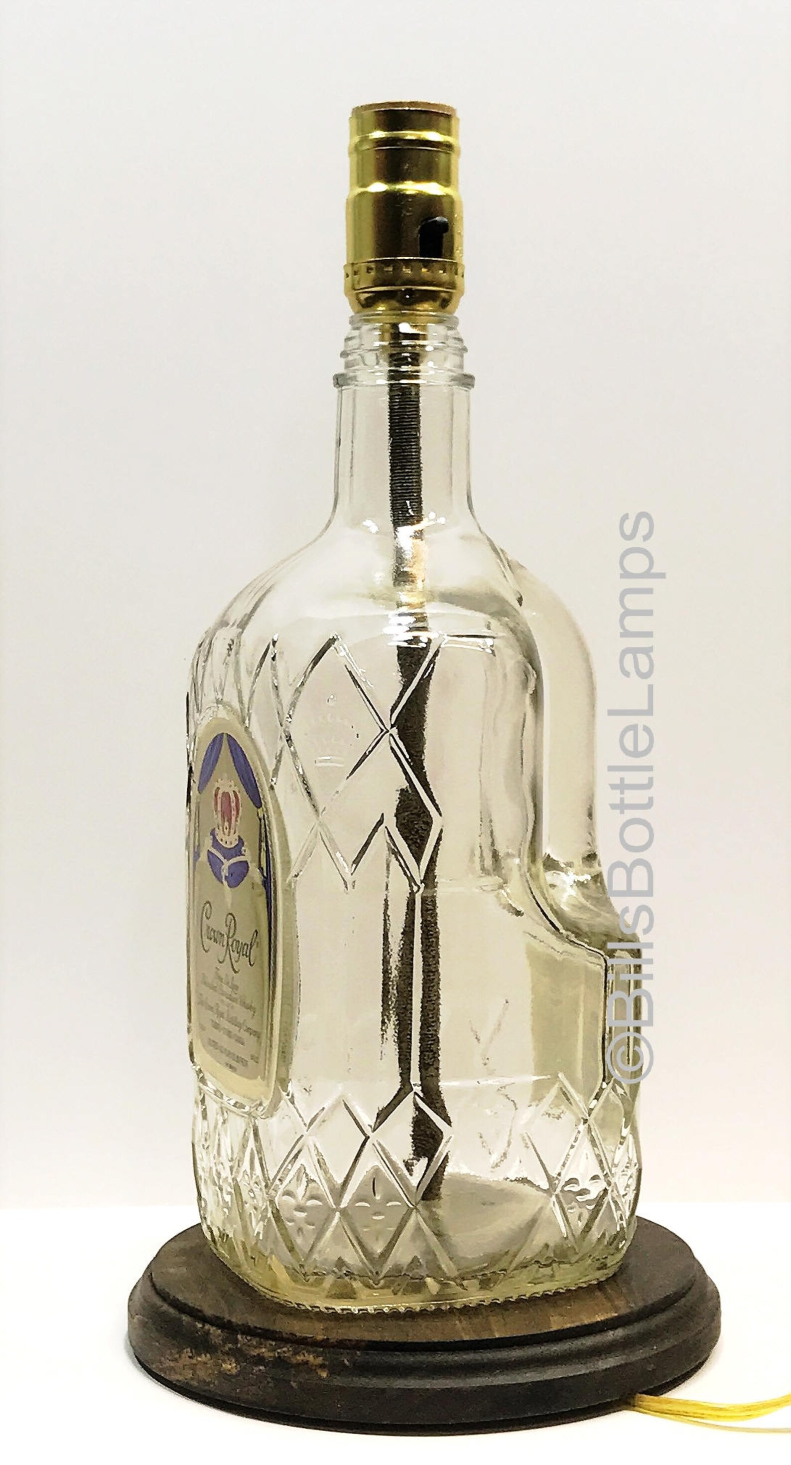 Crown Royal Whiskey Large 1.75L Liquor Bottle TABLE LAMP