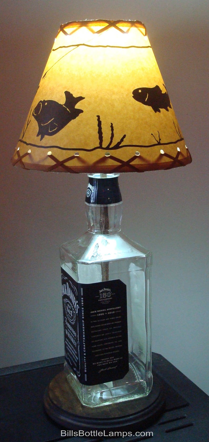 Fish LAMP SHADE Rustic Cottage Table Light Lamp Shade Oil Etsy