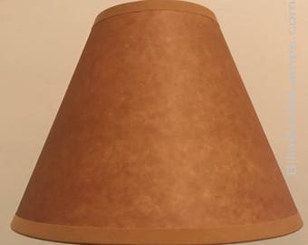 Kraft 9 inch Custom Handmade Classic LAMP SHADE Bulb Clip Style Rustic Country Cottage Log Cabin Table Light Lampshade