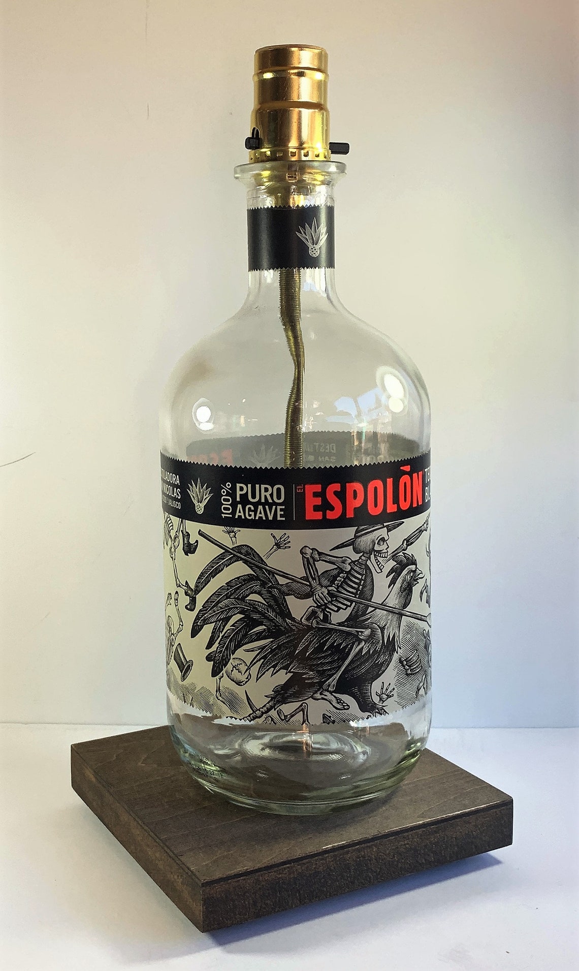 Espolon Blanco Tequila Large 1.75L Liquor Bottle TABLE LAMP Etsy