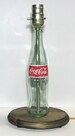 Classic Coca-Cola Coke Bottle TABLE LAMP with Wood Base, Desk Accent Light, Home Bar, Pub Lounge Decor, Man Cave Lighting 