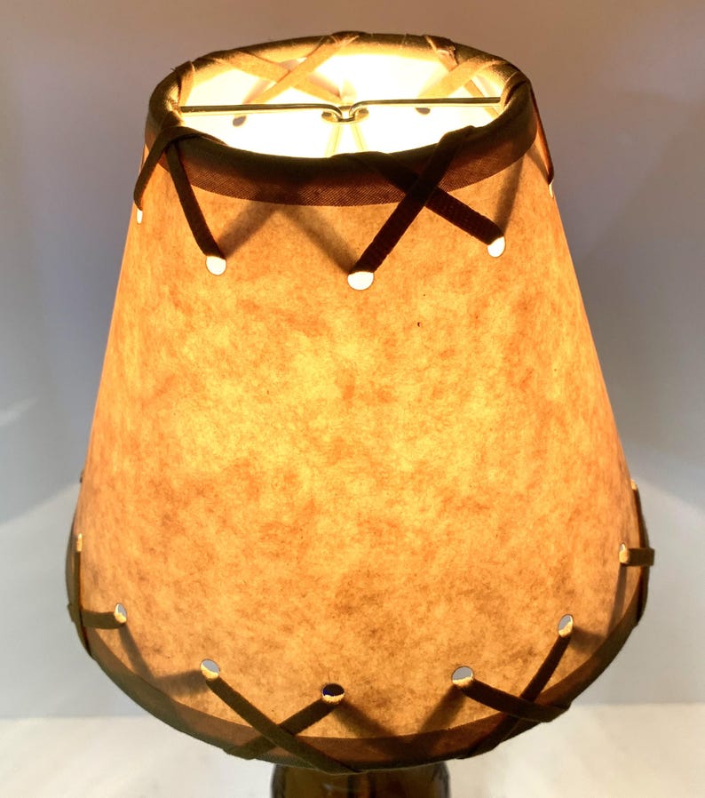 Guinness Beer Bottle TABLE LAMP Light w/ Laced SHADE & Bulb Home Bar Pub Lounge Decor Party Lighting image 4