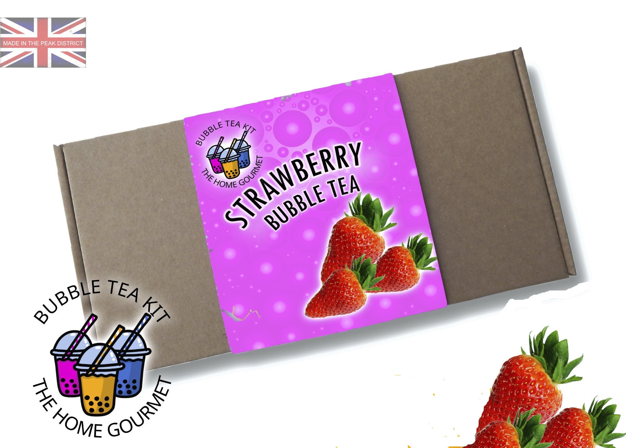 Bubble Tea Making Kit voor beginners Aardbeiensmaak Etsy