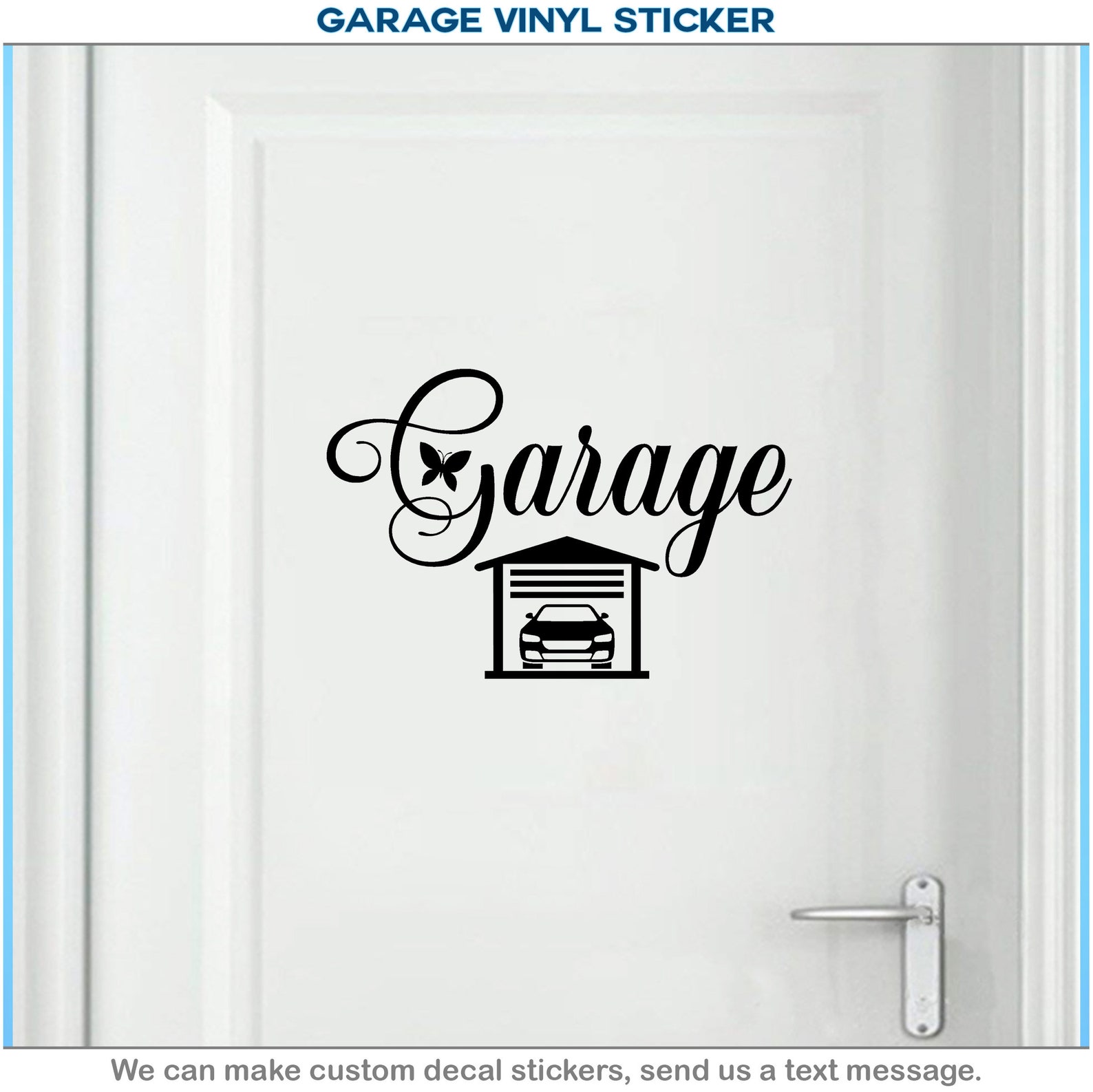 Car Garage Door Vinyl Sticker House Room Butterfly Wall Decor Etsy