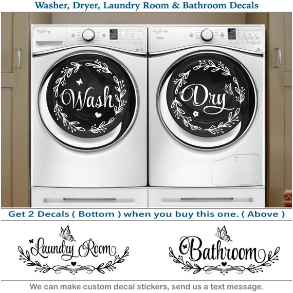 laundry It All Comes Out wash bathroom wall art vinyl decal sticker utility