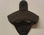 Cast Iron Wall Mounted Retro Bottle Opener Man Cave Bar Kitchen Rustic Shabby Chic Vintage Inspired