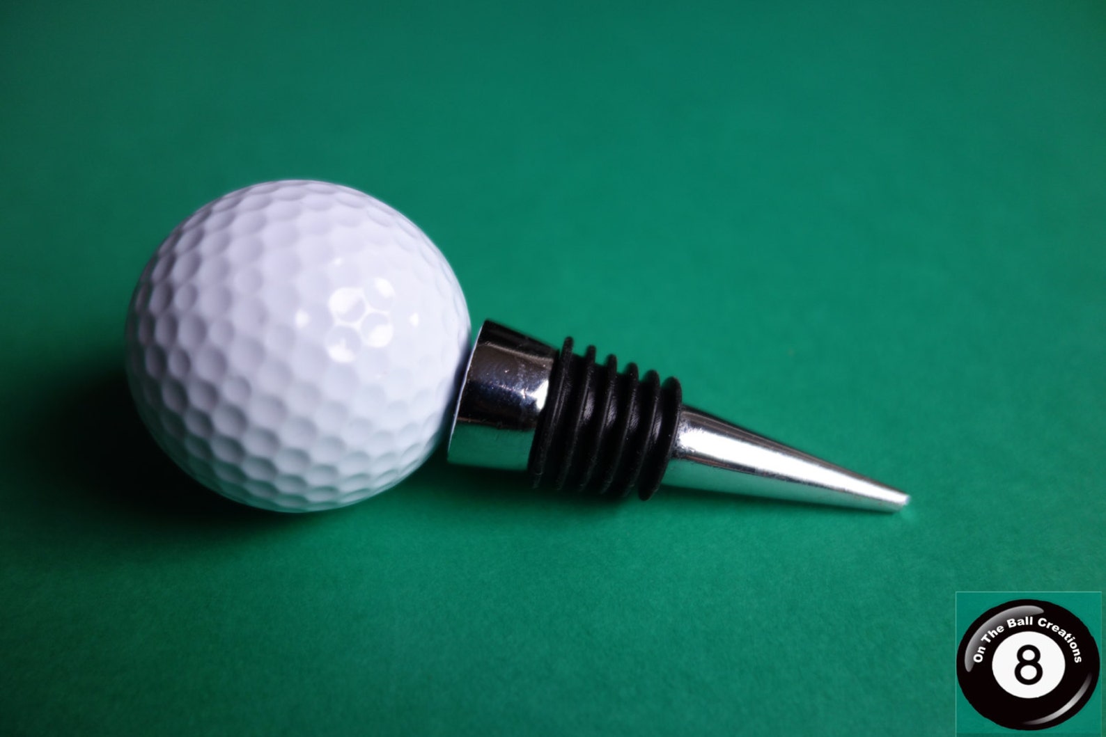 White/ Pink Golf Ball Wine Bottle Stopper Champagne Bottle Etsy UK