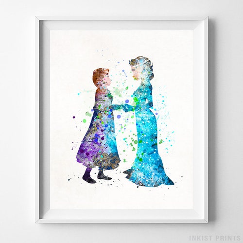 Frozen Print Elsa Art Elsa Poster Disney Poster Elsa and Etsy