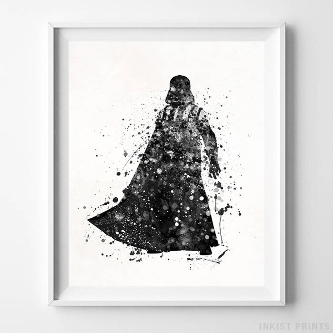 Darth Vader Print, Darth Vader Art, Star Wars Poster, Darth Vader ...