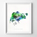 see more listings in the Watercolor Map Print section