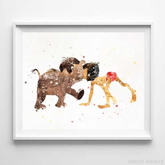 Jungle Book Print Jungle Book Art Jungle Book Poster Mowgli | Etsy