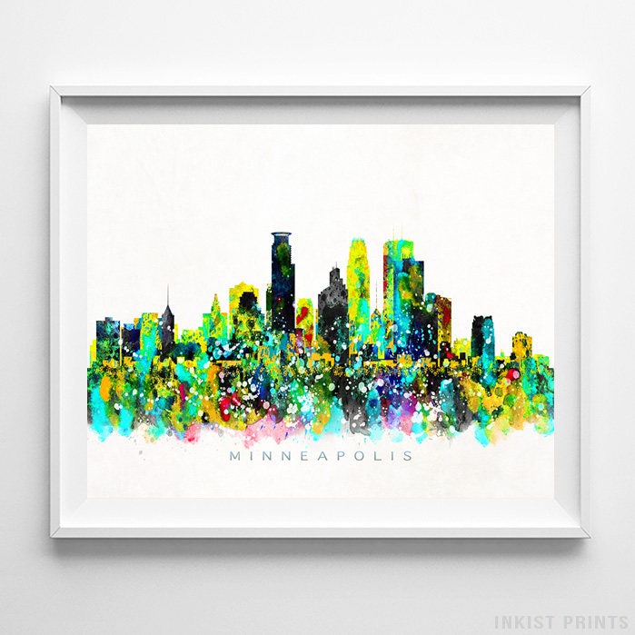 Prints Art & Collectibles Cityscape Watercolor Painting Print