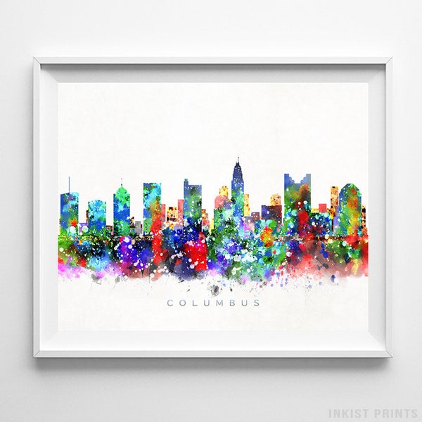 Columbus Skyline Etsy