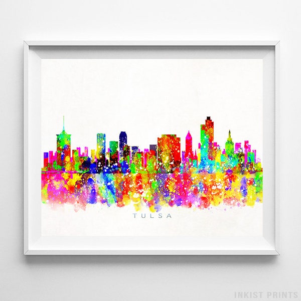 Tulsa Skyline Etsy