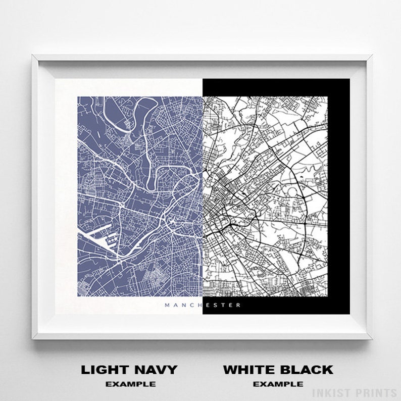 Wilmington Map North Carolina Print Wilmington Poster North Etsy