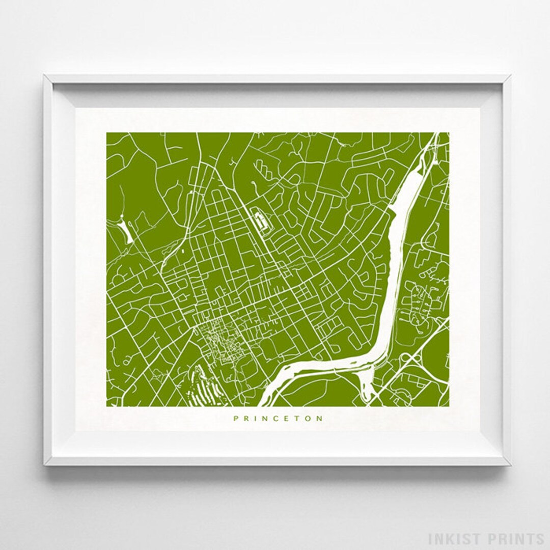 Princeton Print New Jersey Print Princeton Poster New Etsy