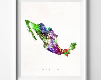 Mexico Map Print, Mexico City Print, Mexico Poster, Mexico City Map, Bed Room Decor, Giclee Art, Home Decor, Map Print, Christmas Gift