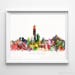 see more listings in the Watercolor Skyline Print section