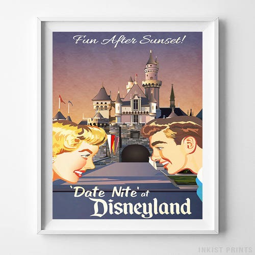 Vintage Disneyland Poster The Story of Disneyland Disney Wall Art UNFRAMED 
