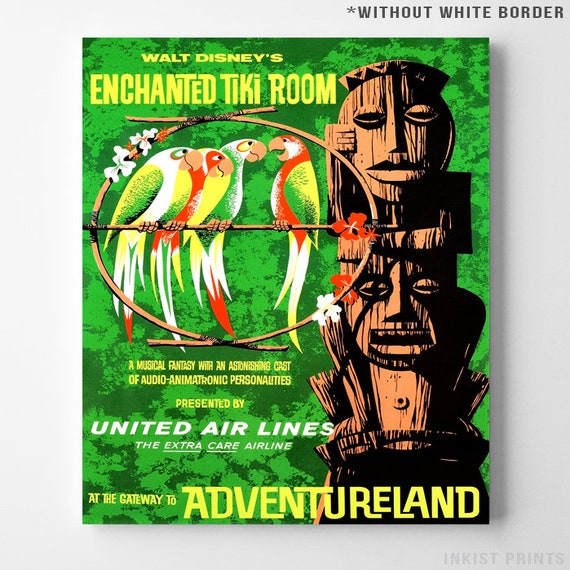 Disneyland Art Enchanted Tiki Room Disneyland Vintage Disney Poster Baby Print Disney Vintage Disneyland Poster Christmas Gift
