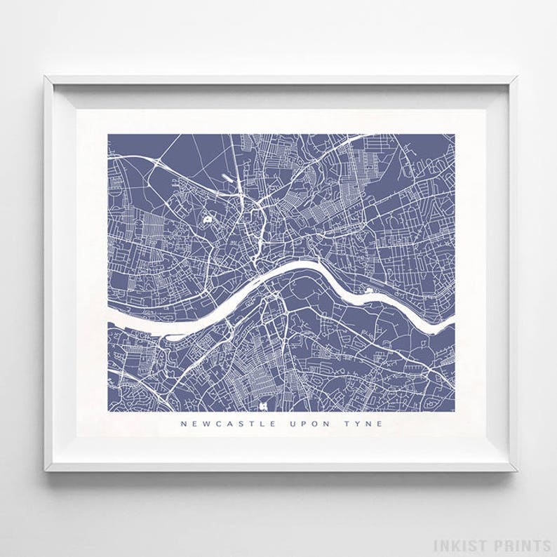Newcastle Upon Tyne Print England Print Newcastle Upon Tyne Etsy