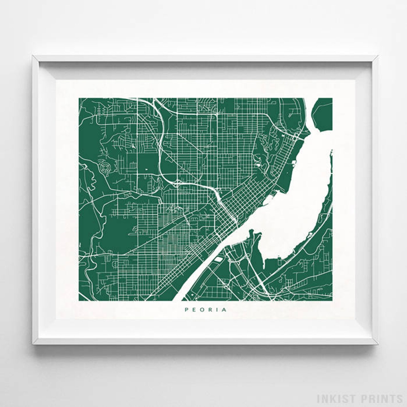 Peoria Print Illinois Print Peoria Poster Illinois Poster Etsy